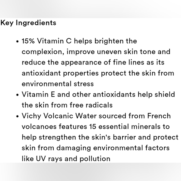 3 Pack! Vichy Liftactiv Vitamin C Brightening Skin Corrector 10ml, 15% Vit C - Picture 14 of 16